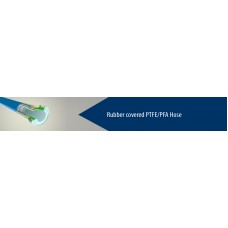 Rubber covered PTFE/PFA Hose